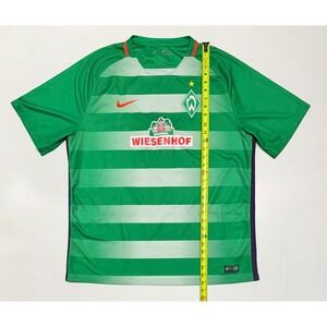 Nike Werder Bremen Soccer Jersey Men's XXL Green 2016 Dri-Fit Football Shirt
